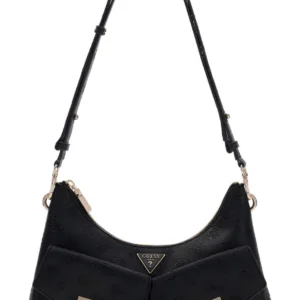 GUESS BLAKE CNVRTBL SHOULDER BAG - BLACK LOGO