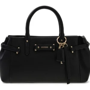 GUESS DOROTHY SM GIRLFRIEND SATCHEL - BLACK