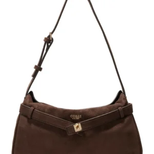 GUESS ELLA SHOULDER BAG - ESPRESSO
