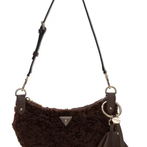 GUESS KATIE CONVERTIBLE SHOULDER BAG - ESPRESSO