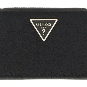 GUESS LAUREL II SLG MED ZIP AROUND - BLACK