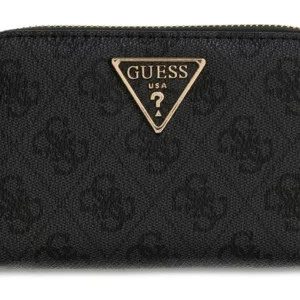 GUESS LAUREL II SLG MED ZIP AROUND - COAL LOGO