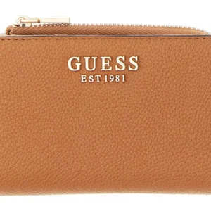GUESS LAUREL II SLG MED ZIP AROUND - COGNAC