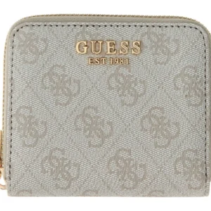 GUESS LAUREL II SLG SMALL ZIP AROUND - BONE LOGO
