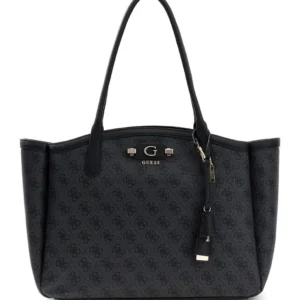 GUESS LINDSEY TOTE - COAL LOGO