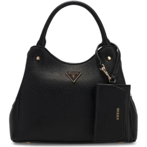 GUESS LORELLA SMALL GIRLFRIEND TOTE - BLACK