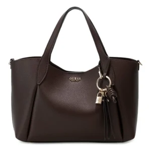 GUESS MELODY 2 IN 1 SATCHEL - BROWN