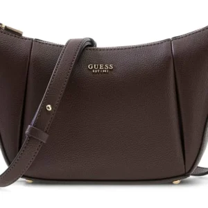 GUESS MELODY CNVRTBLE SHOULDER BAG - BROWN