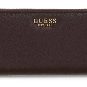 GUESS MELODY SLG LARGE ZIP AROUND - BROWN
