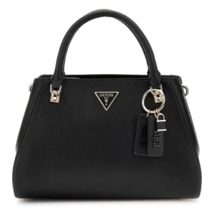 GUESS NOELLE II LUXURY SATCHEL - BLACK