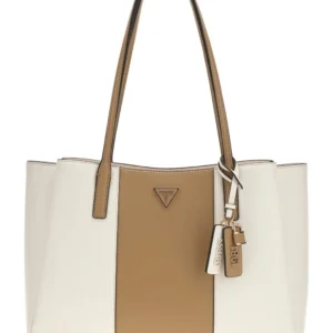 GUESS NOELLE II TECH TOTE - OFF WHITE/BEIGE