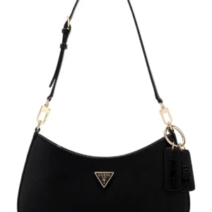 GUESS NOELLE II TOP ZIP SHOULDER BAG - BLACK