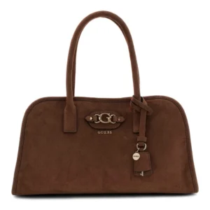 GUESS SAMANTHA GIRLFRIEND SATCHEL - BROWN