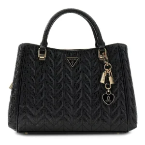 GUESS STACEY GIRLFRIEND SATCHEL - BLACK