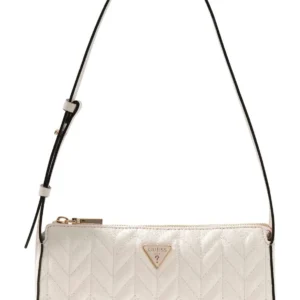 GUESS STACEY MINI SHOULDER BAG - OFF WHITE