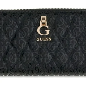 GUESS TAMARA SLG LARGE ZIP AROUND - BLACK