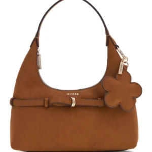 GUESS TAYLOR MINI HOBO - COGNAC