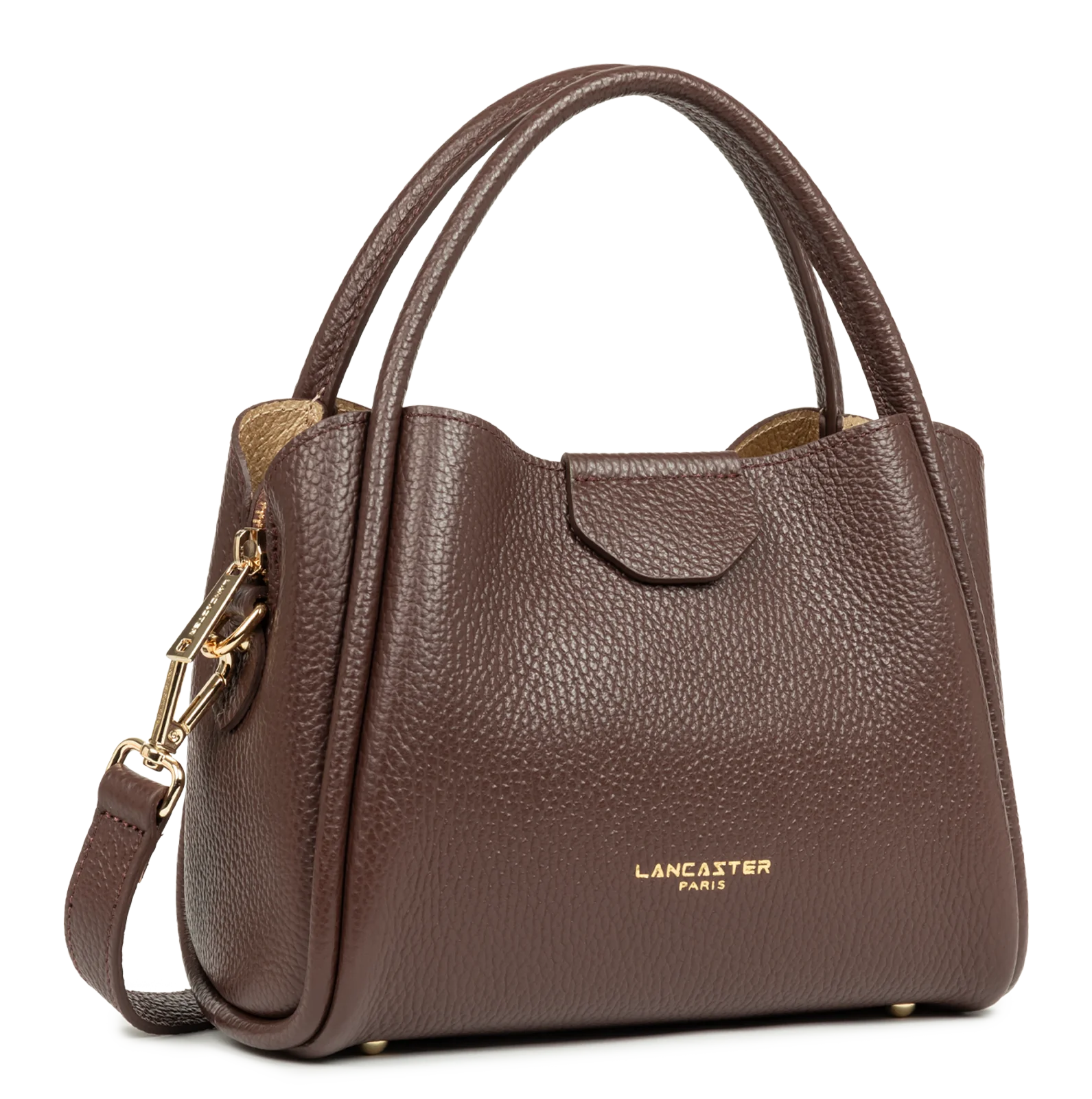 Petit sac à main - Ida Double - Marron - In - Or pâle 2 – Image 2