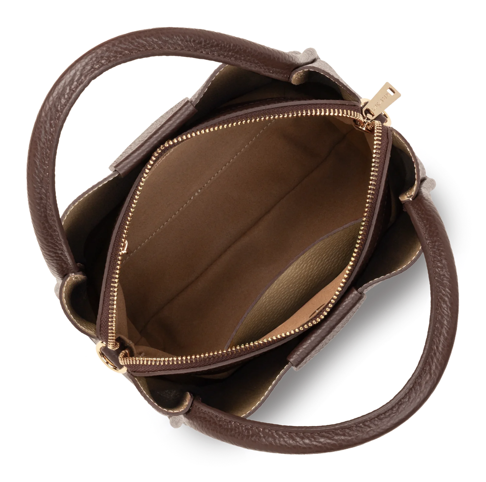 Petit sac à main - Ida Double - Marron - In - Or pâle 2 – Image 4