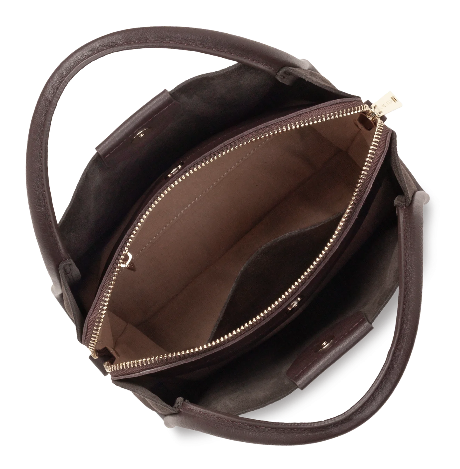 Petit sac à main - Suède Ida - Marron – Image 4
