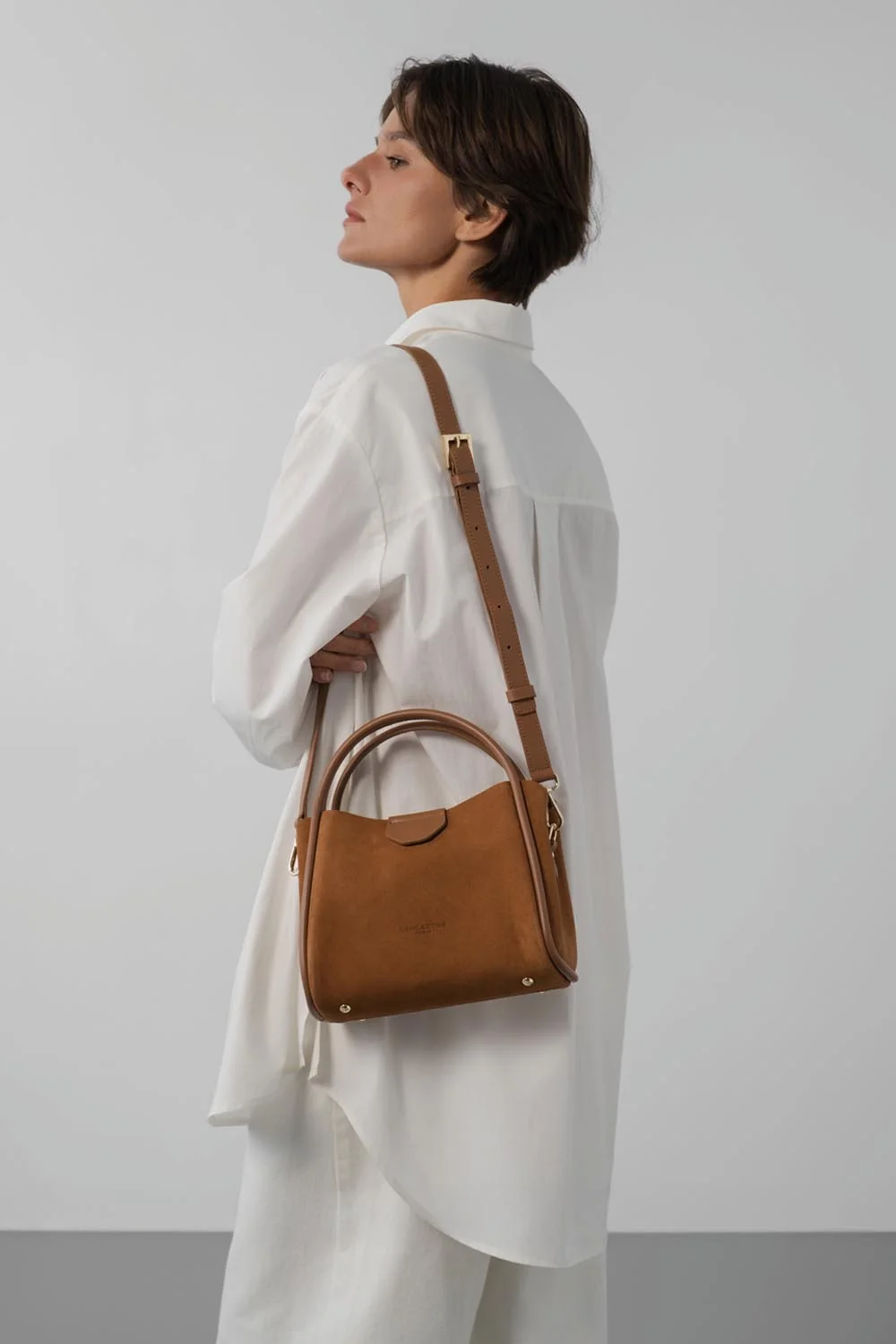Petit sac à main - Suède Ida - Moka – Image 5