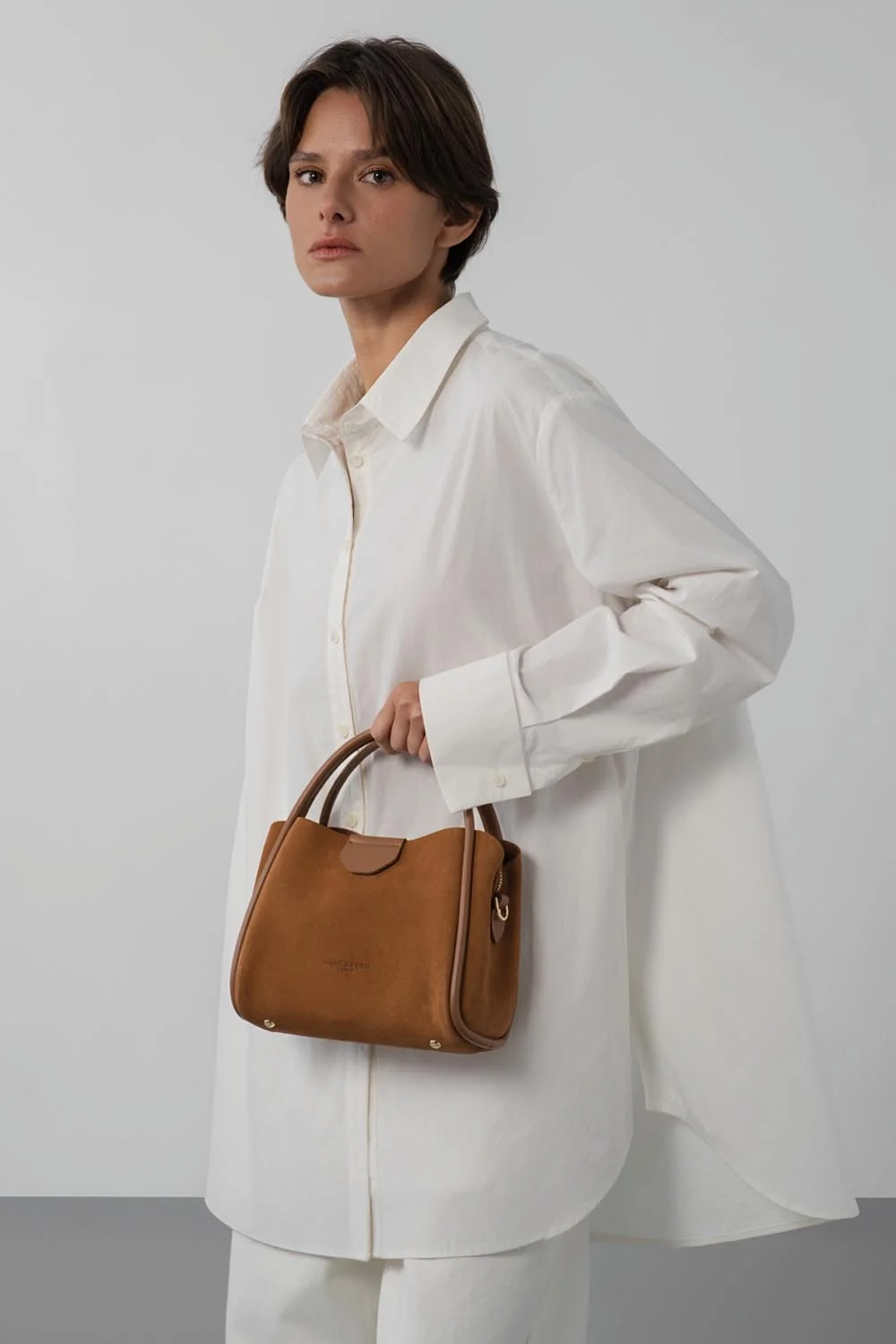 Petit sac à main - Suède Ida - Moka – Image 6