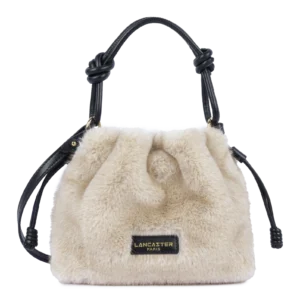 Petit sac besace - Moumoute - Ecru - Noir