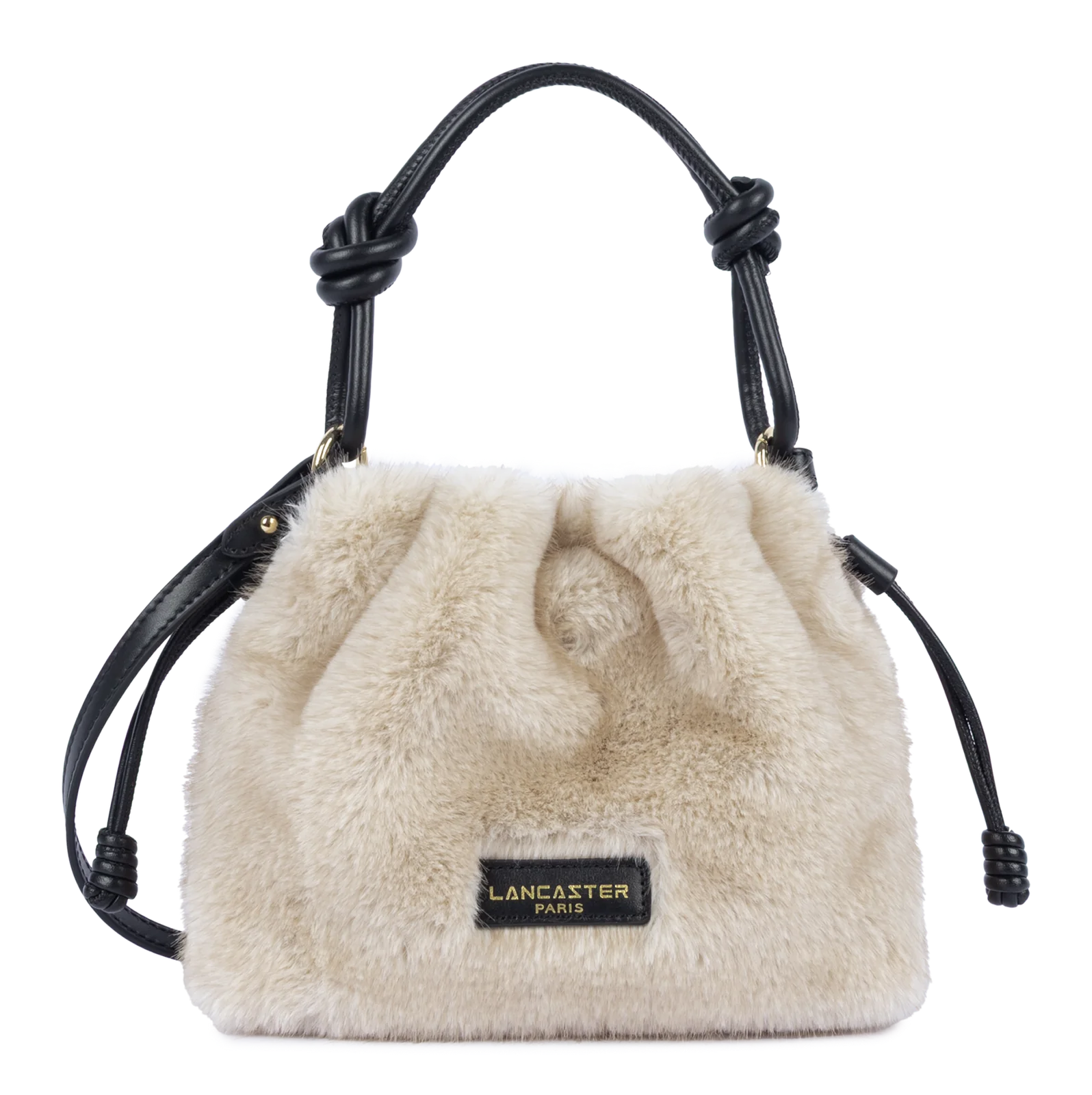 Petit sac besace - Moumoute - Ecru - Noir