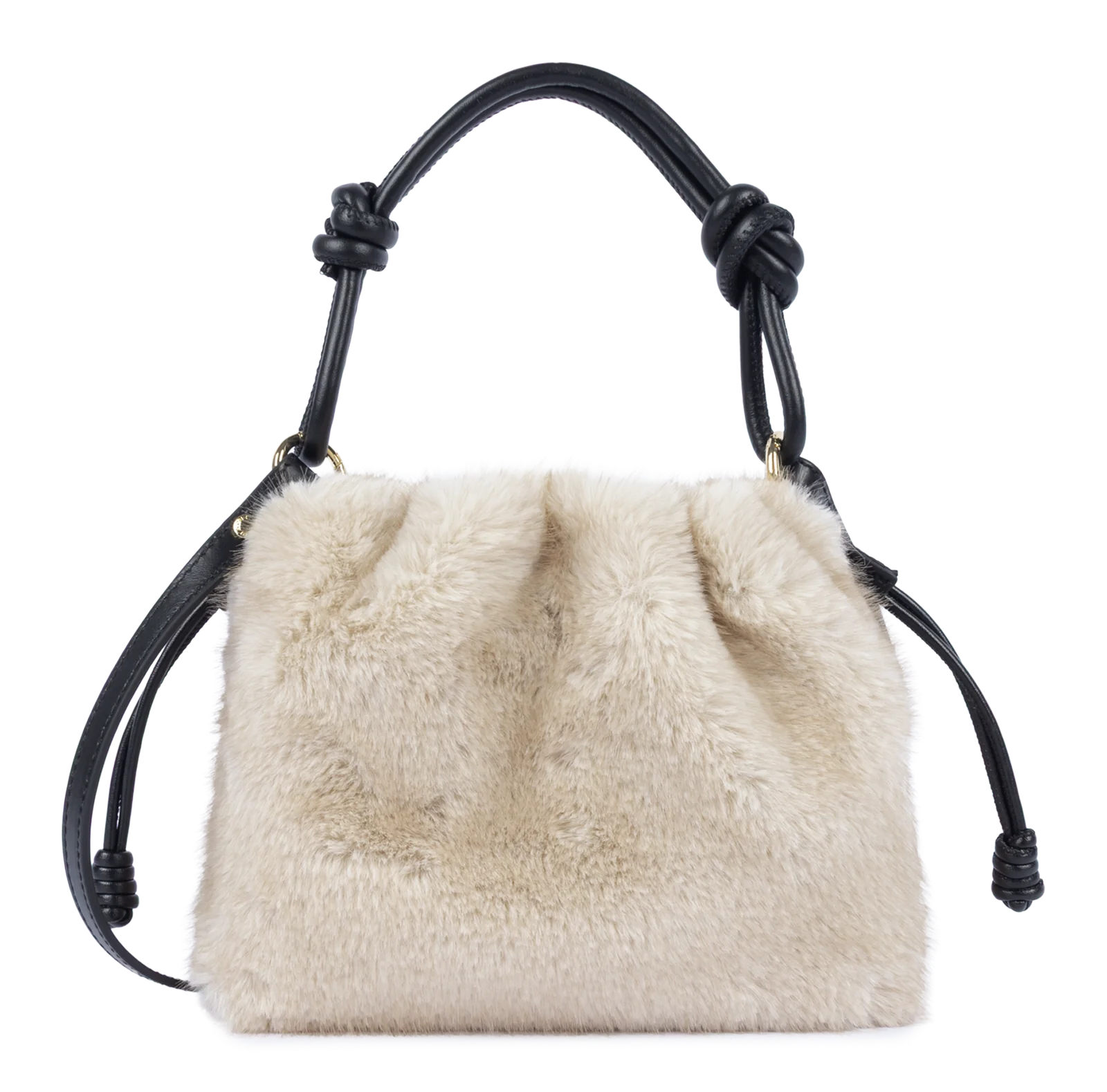 Petit sac besace - Moumoute - Ecru - Noir – Image 3