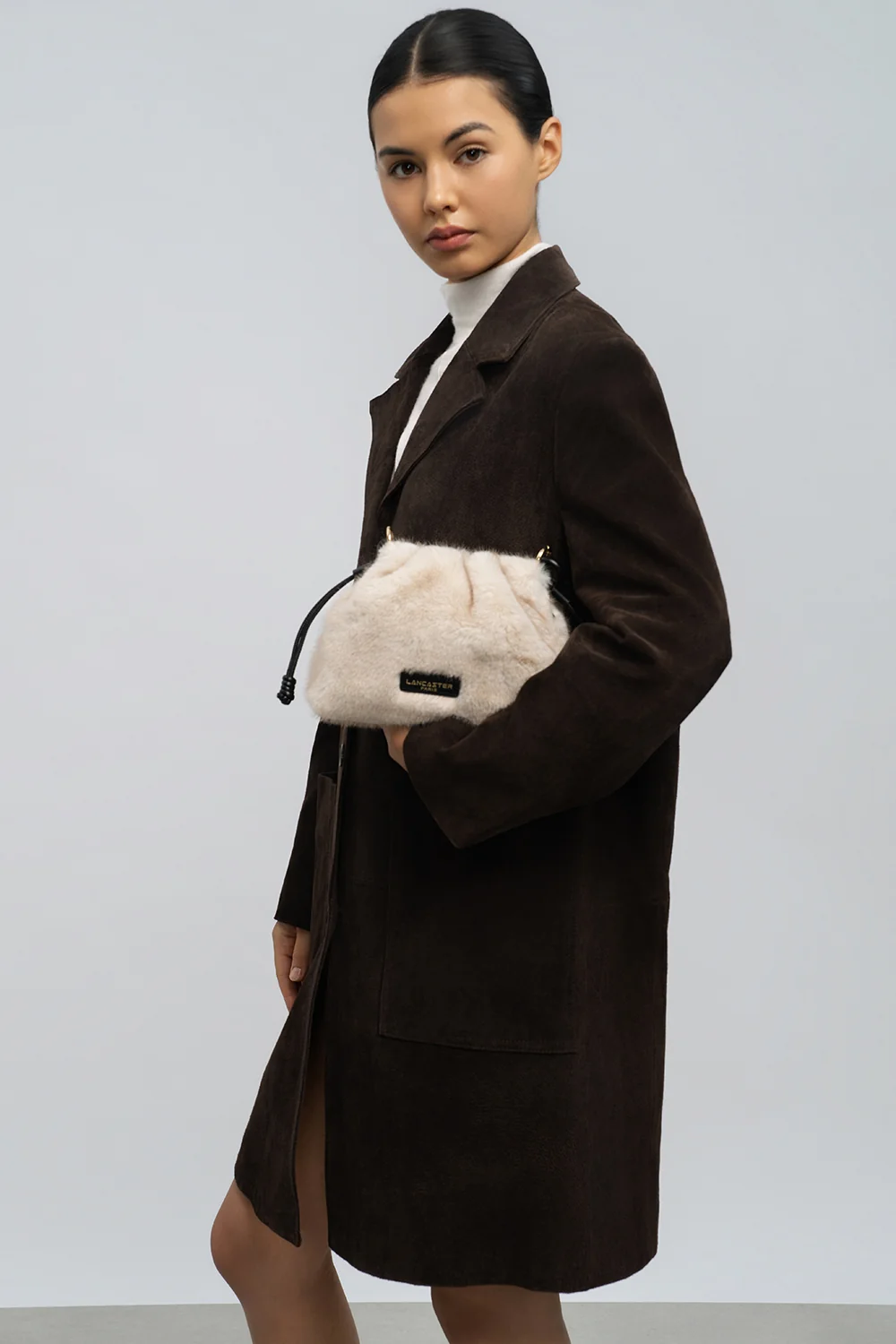 Petit sac besace - Moumoute - Ecru - Noir – Image 6