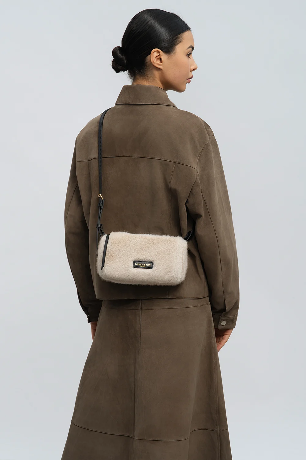 Petit sac rectangle - Moumoute - Ecru - Noir – Image 6