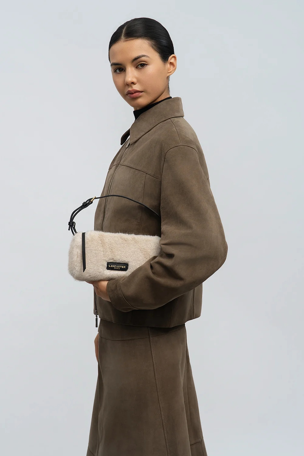 Petit sac rectangle - Moumoute - Ecru - Noir – Image 7