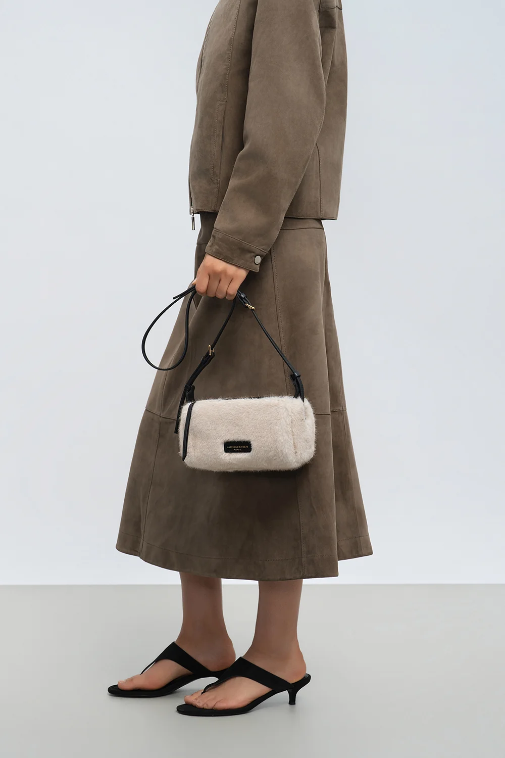 Petit sac rectangle - Moumoute - Ecru - Noir – Image 8