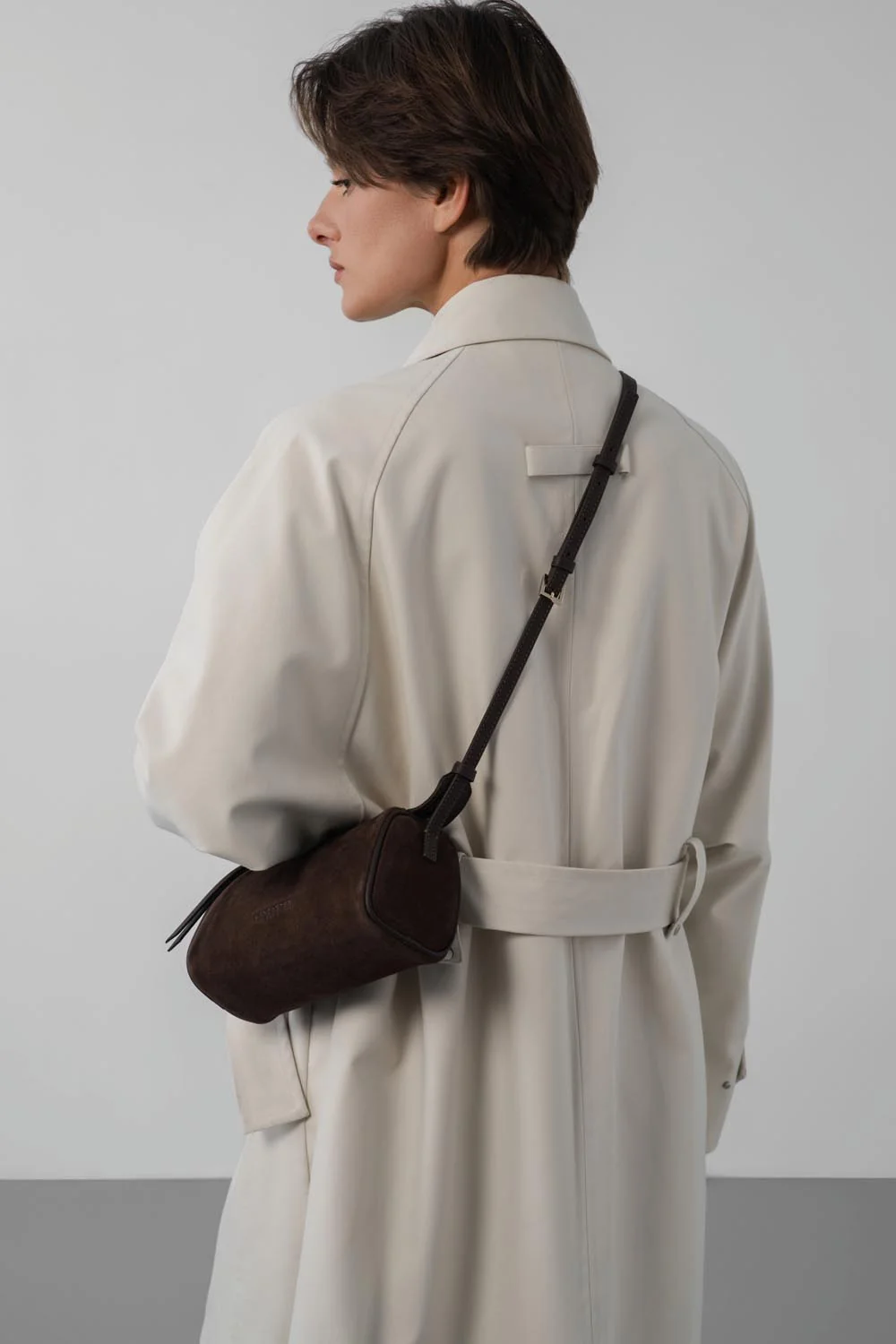 Petit sac rectangle - Suède - Marron – Image 6