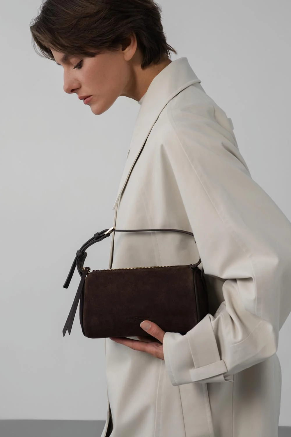 Petit sac rectangle - Suède - Marron – Image 9