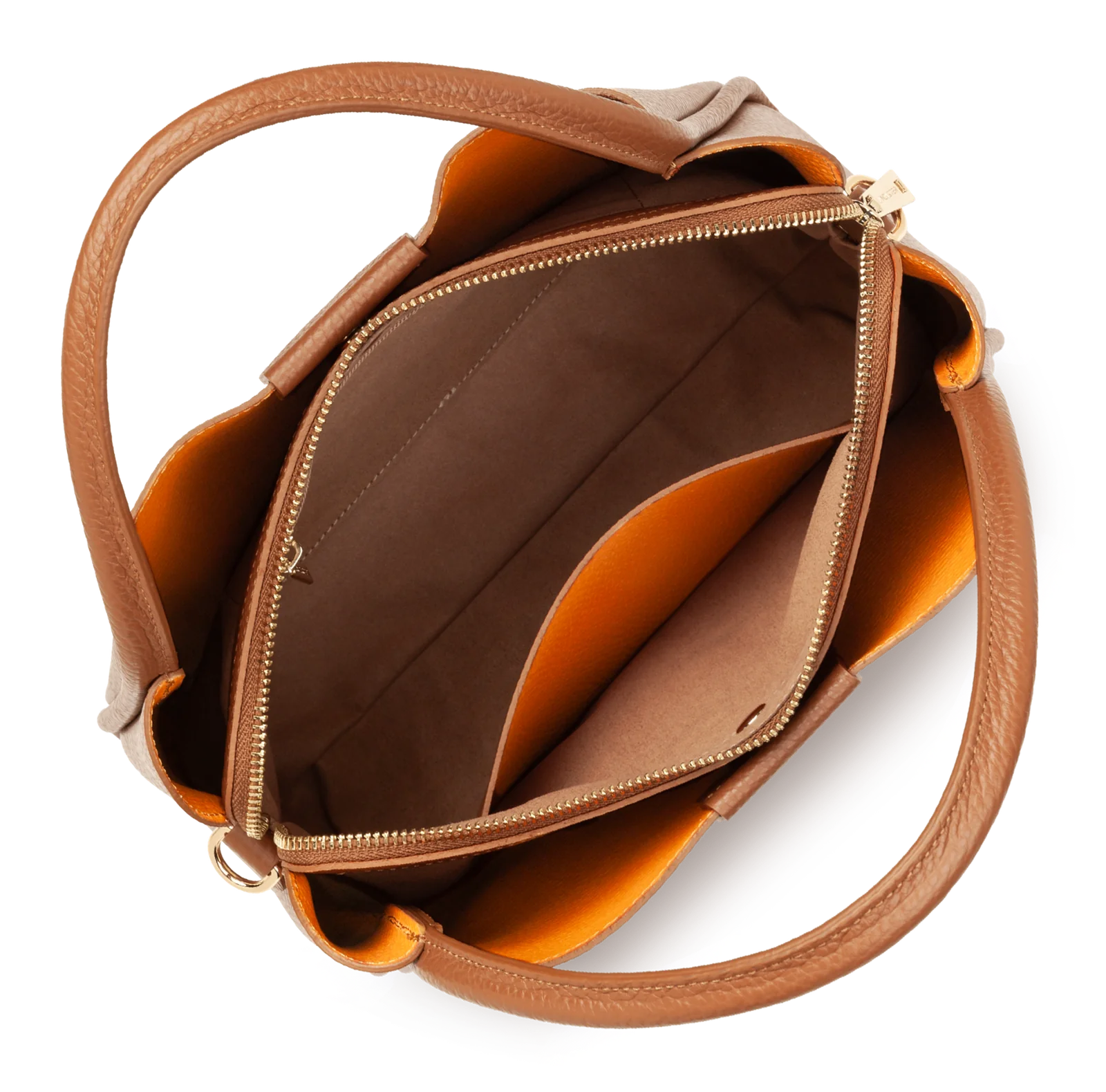Sac à main - Ida Double - Camel - In - Orange – Image 4