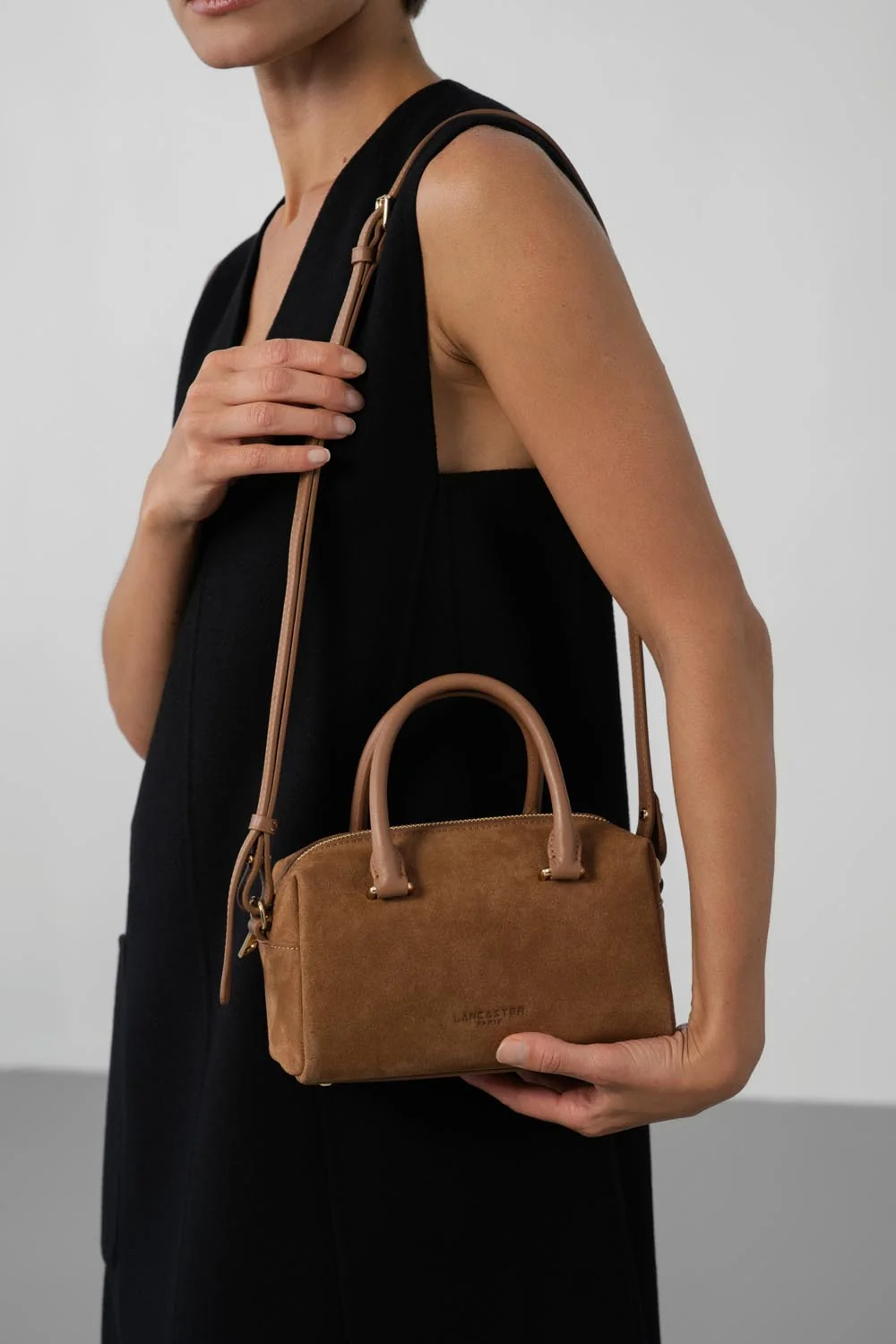 Sac à main - Suède Cube - Camel – Image 6