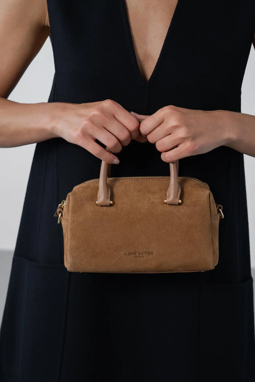 Sac à main - Suède Cube - Camel – Image 7