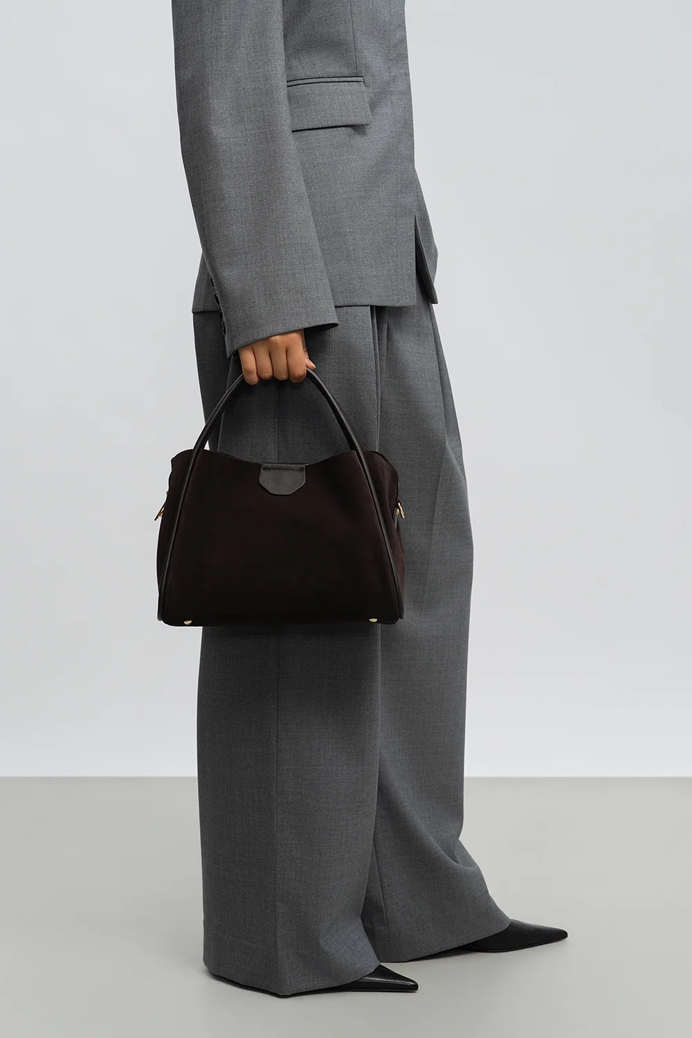 Sac à main - Suède Ida - Marron – Image 6