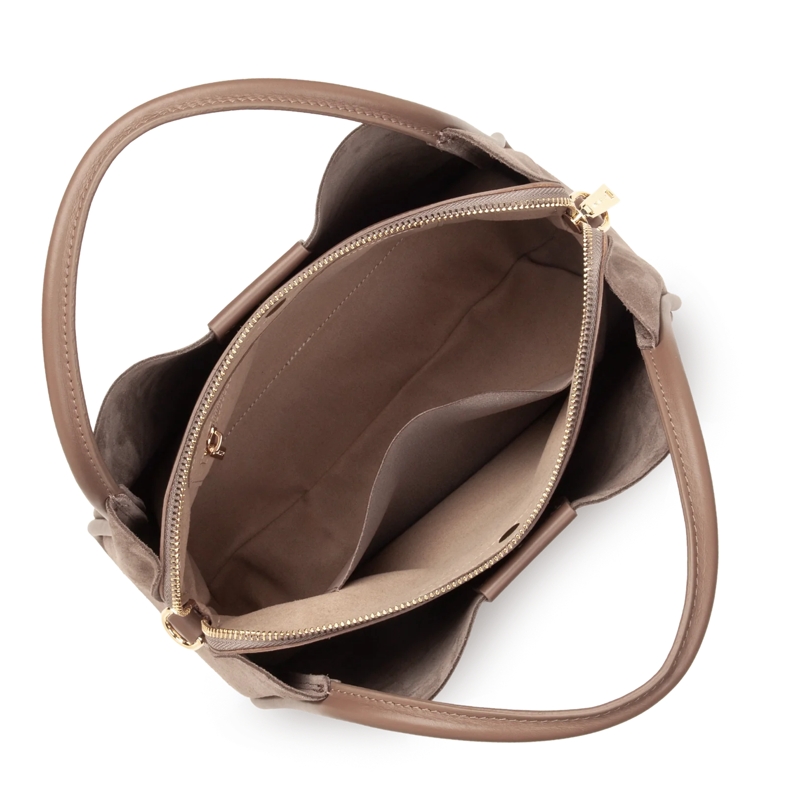 Sac à main - Suède Ida - Taupe – Image 4