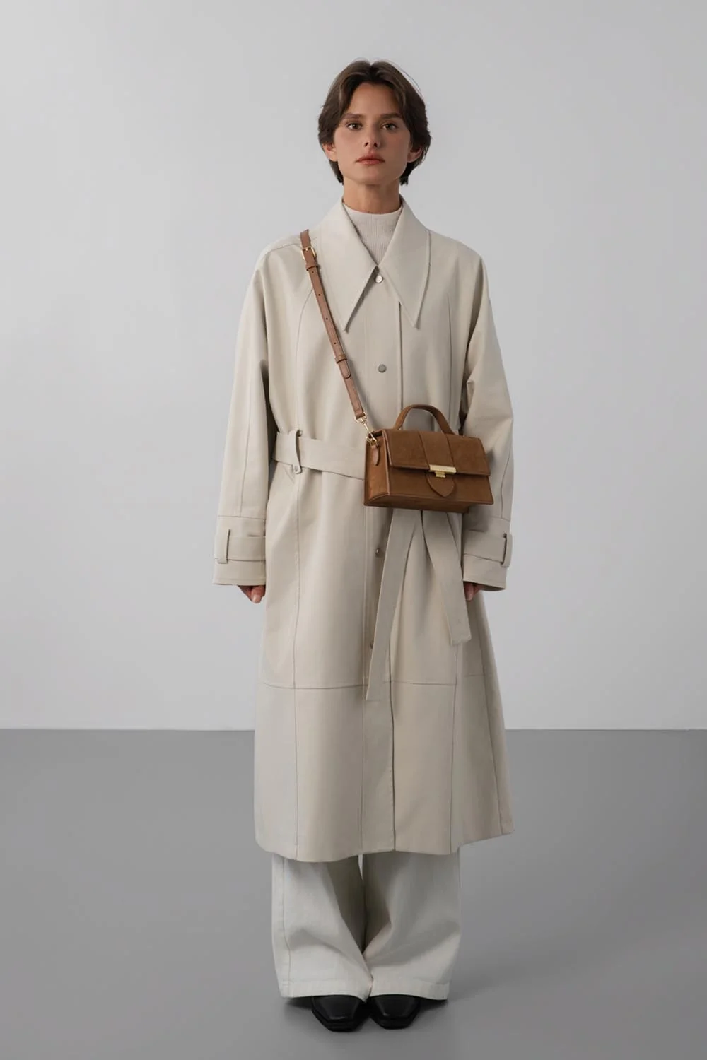 Sac à main - Suède Ily - Camel – Image 5