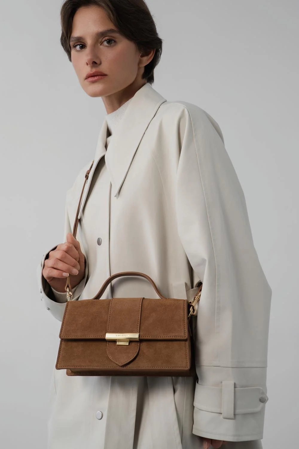 Sac à main - Suède Ily - Camel – Image 6