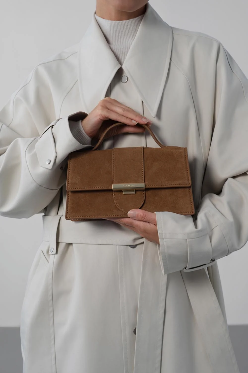 Sac à main - Suède Ily - Camel – Image 9
