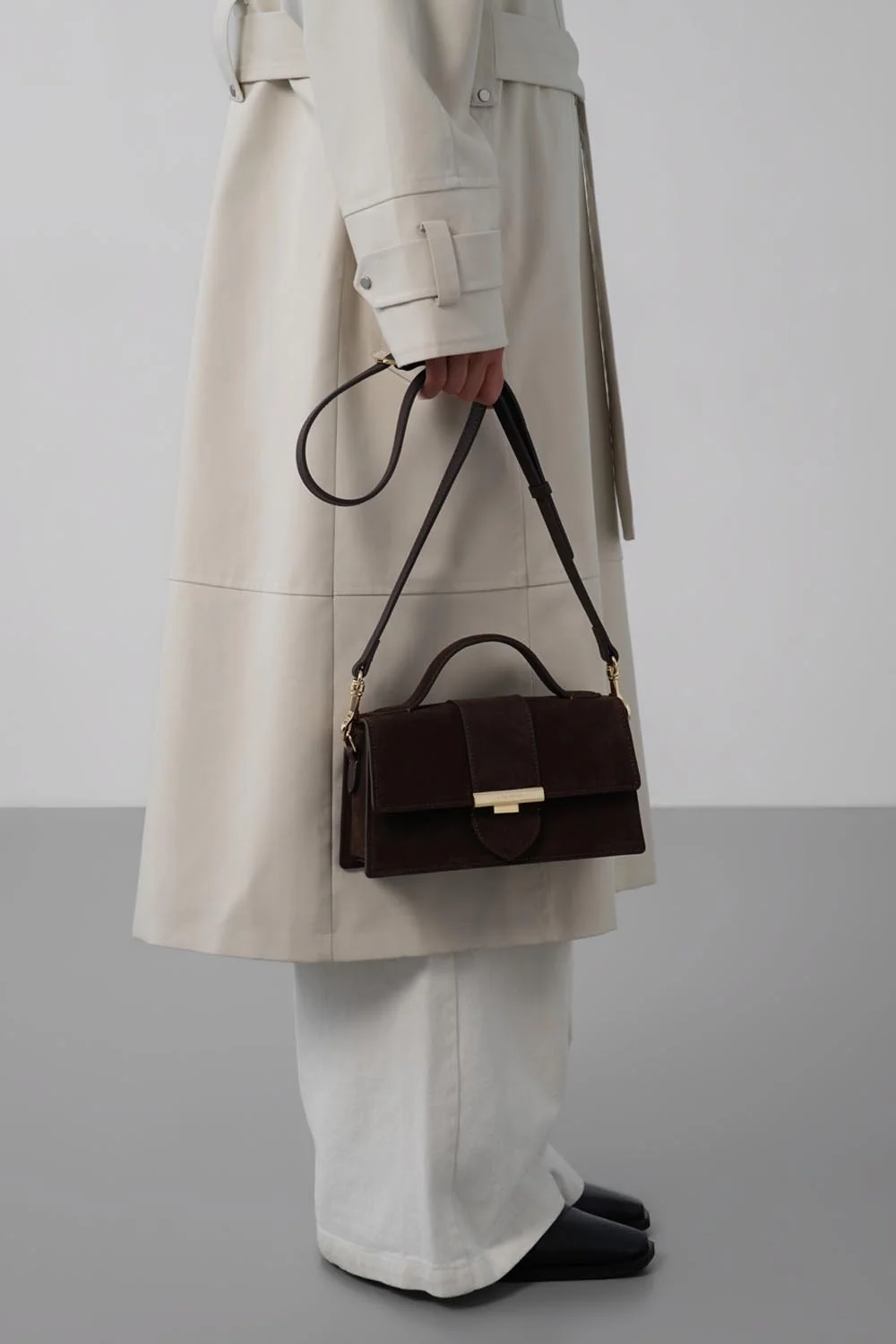 Sac à main - Suède Ily - Marron – Image 6