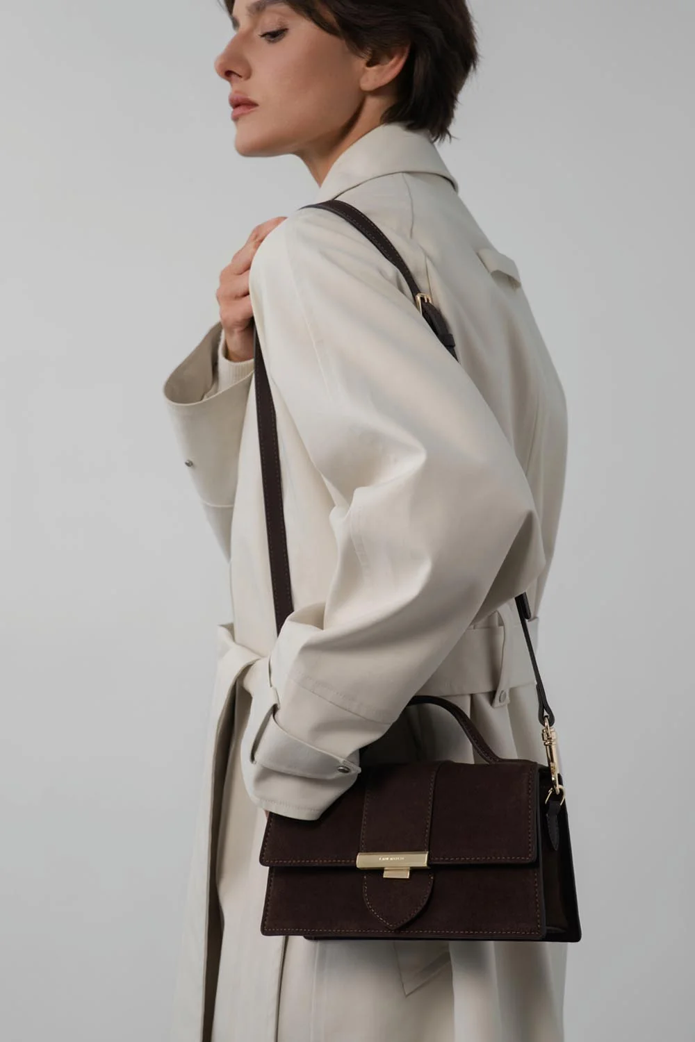 Sac à main - Suède Ily - Marron – Image 7