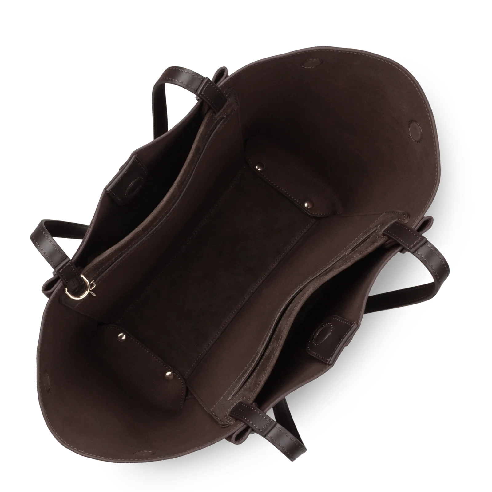 Sac cabas épaule - Suède - Marron – Image 4