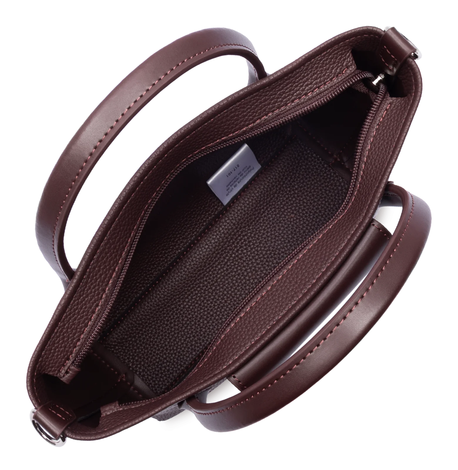 Sac cabas main - Maya Double KBA - Bordeaux foncé – Image 4