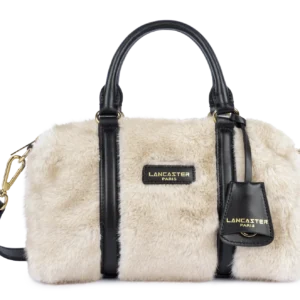 Sac polochon - Moumoute - Ecru - Noir