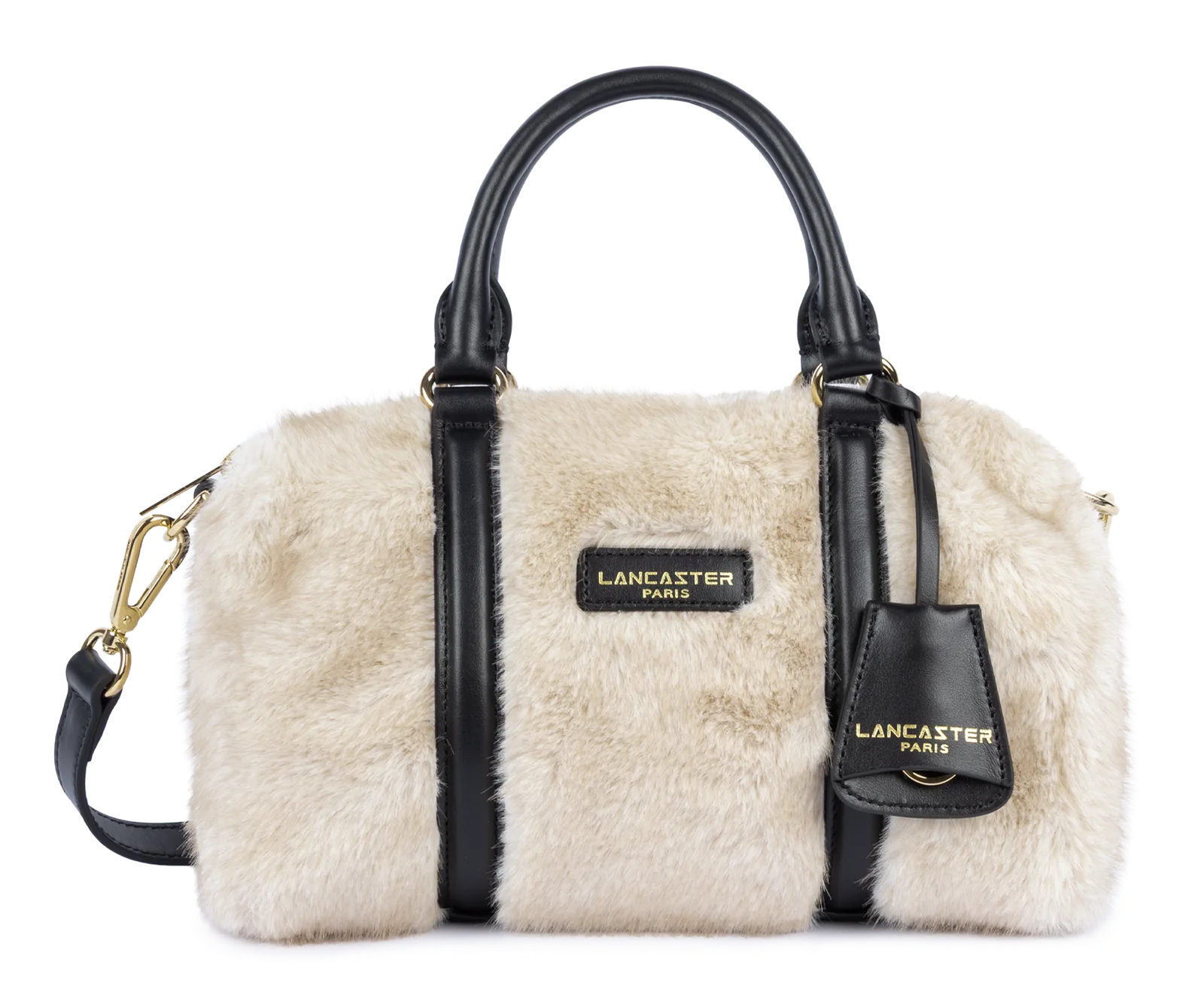 Sac polochon - Moumoute - Ecru - Noir