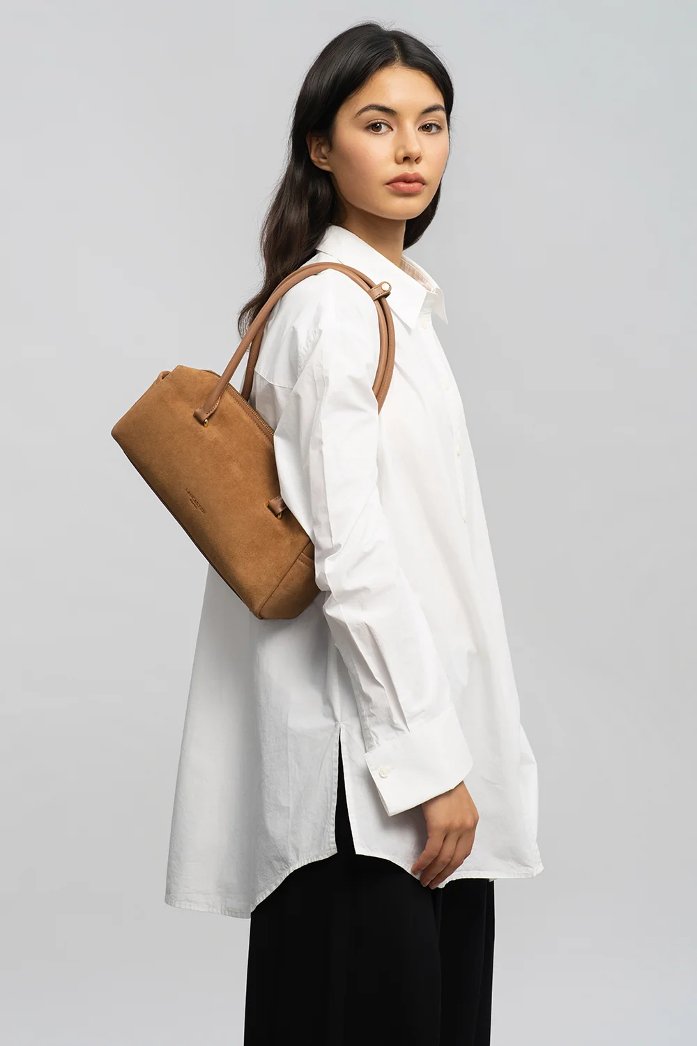 Sac rectangle - Suède Cube - Camel – Image 5